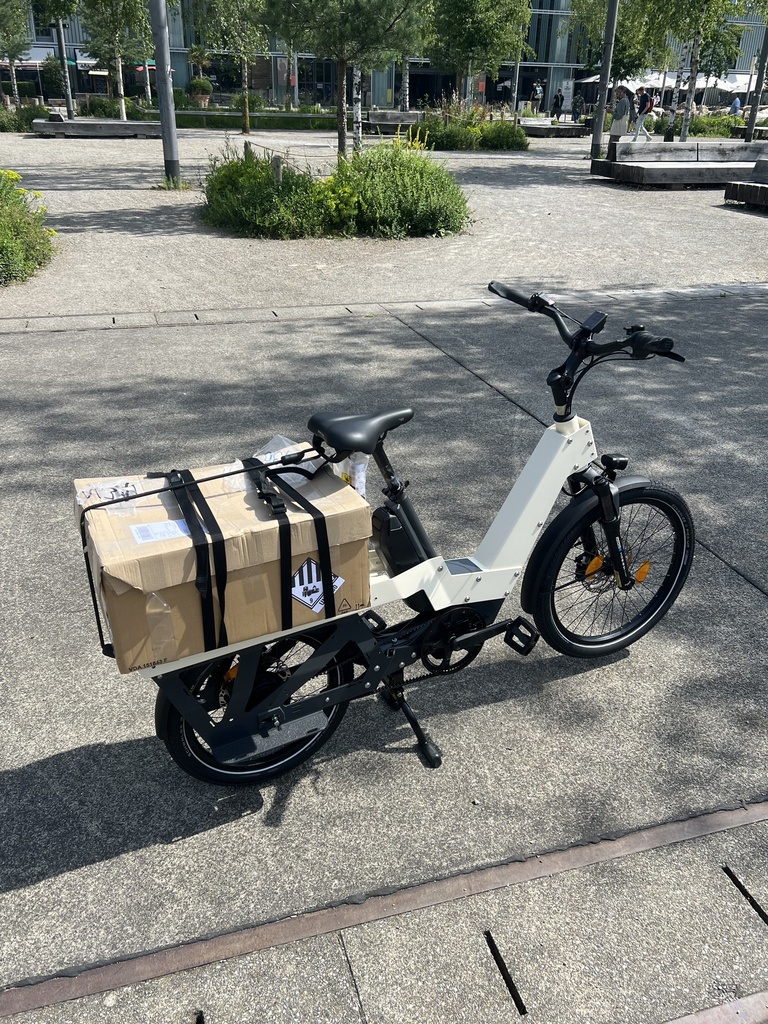 SNOOQ Cargobike Jamie Oyster white RAL 1013