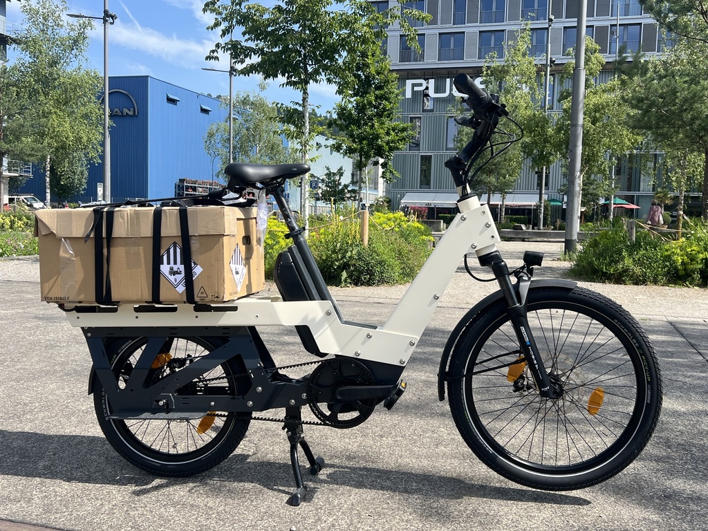 SNOOQ Cargobike Jamie Oyster white RAL 1013